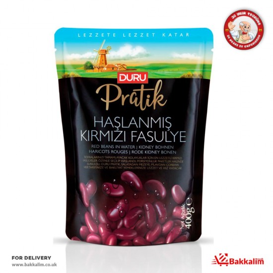 Duru 400 Gr Pratik Haşlanmış Kırmızı Fasulye SAMA FOODS ENFIELD UK