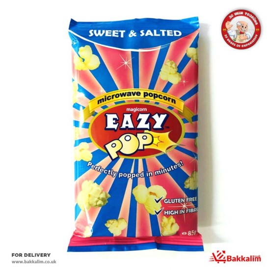 Eazy 85 Gr Microwave Popcorn Sweet And Salted SAMA FOODS ENFIELD UK