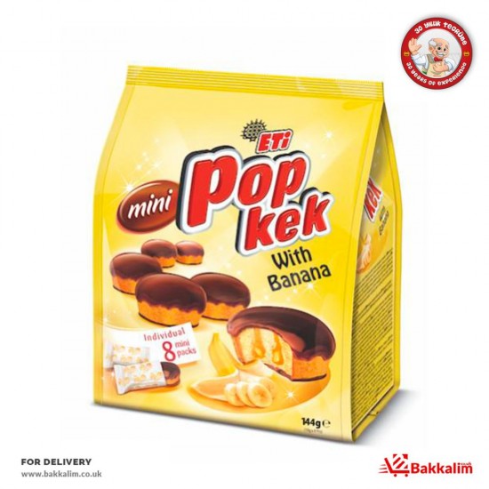 Eti 144 Gr 8 Pcs Mini Pop With Banana Cake SAMA FOODS ENFIELD UK