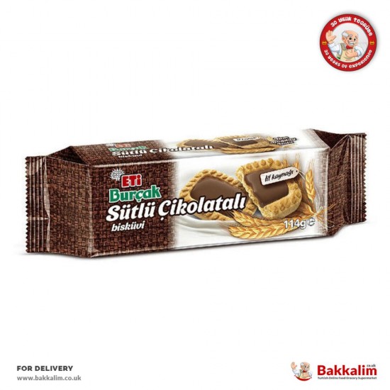 Eti Burcak 114 G Milky Chocolate Biscuit SAMA FOODS ENFIELD UK