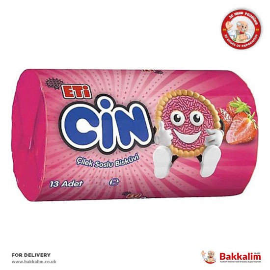 Eti Cin Strawberry Jelly Biscuits 13 Pcs SAMA FOODS ENFIELD UK