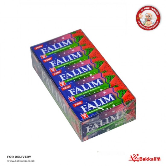 Falim 5 Pcs 20 Pack Chewing Gum Watermelon Flavoured SAMA FOODS ENFIELD UK