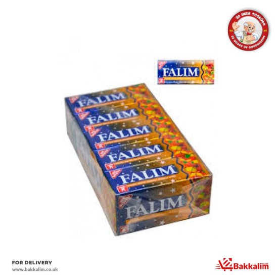 Falim 5 Pcs 20 Pack Mixed Fruit Aromated Sugar Free Chewing Gum SAMA FOODS ENFIELD UK