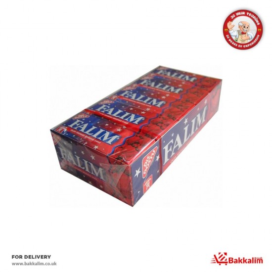 Falim 5 Pcs 20 Pack Strawberry Aromated Sugar Free Chewing Gum SAMA FOODS ENFIELD UK