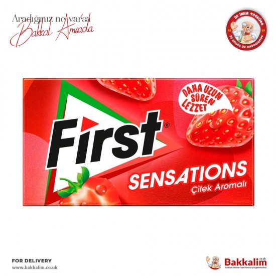 First Sensations 27 Gr Çilek Aromalı Sakız SAMA FOODS ENFIELD UK