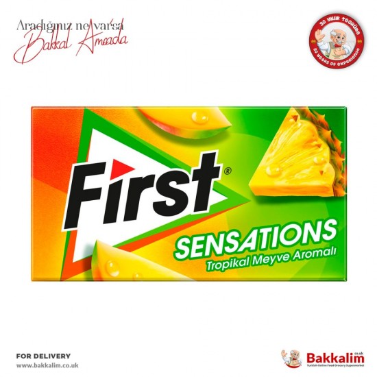 First Sensations 27 Gr Tropikal Meyve Aromalı Sakız SAMA FOODS ENFIELD UK