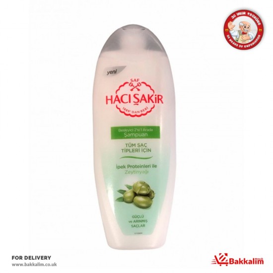 Haci Sakir 500 Ml Olive Oil Nourishing Shampoo Silk Proteins With 2in 1 All Hair Types SAMA FOODS ENFIELD UK