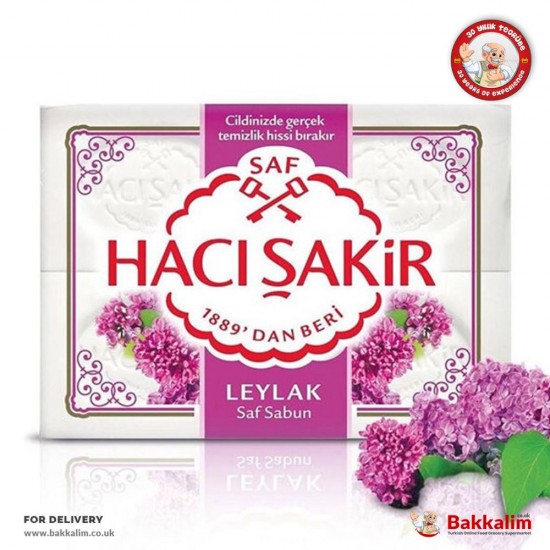 Hacı Şakir 600 Gr 4 Lu Paket Leylak Saf Sabun SAMA FOODS ENFIELD UK