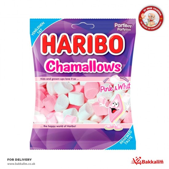 Haribo 150 Gr  Pembe Ve Beyaz  Chamallows SAMA FOODS ENFIELD UK