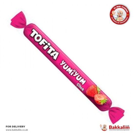 Kent Tofita 7 Gr Strawberry Fruit Juice Toffe Candy SAMA FOODS ENFIELD UK