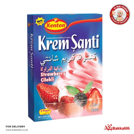 Kenton 150 Gr Strawberry Whipped Cream SAMA FOODS ENFIELD UK