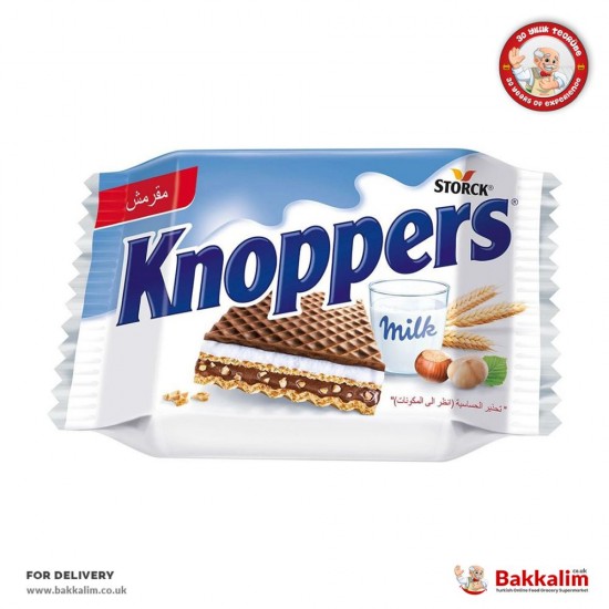 Knoppers 75 Gr In 3 Packs Wafers With Chocolate And Milk SAMA FOODS ENFIELD UK