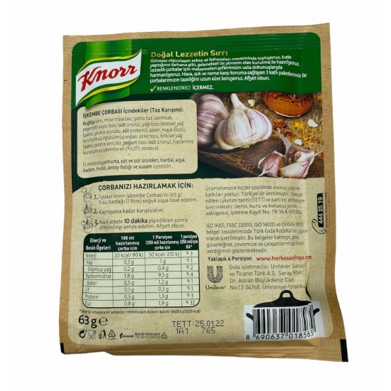 Knorr 65 Gr İşkembe Çorbası SAMA FOODS ENFIELD UK