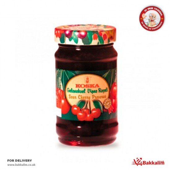 Koska 380 Gr Sour Cherry Preserve  Jam SAMA FOODS ENFIELD UK