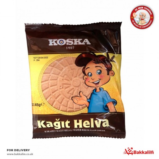 Koska 45 Gr Kakaolu Kağıt Helva SAMA FOODS ENFIELD UK