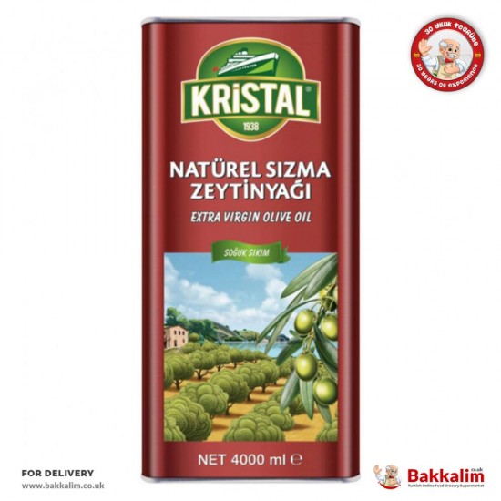 Kristal 4000 Ml Extra Virgin Olive Oil SAMA FOODS ENFIELD UK
