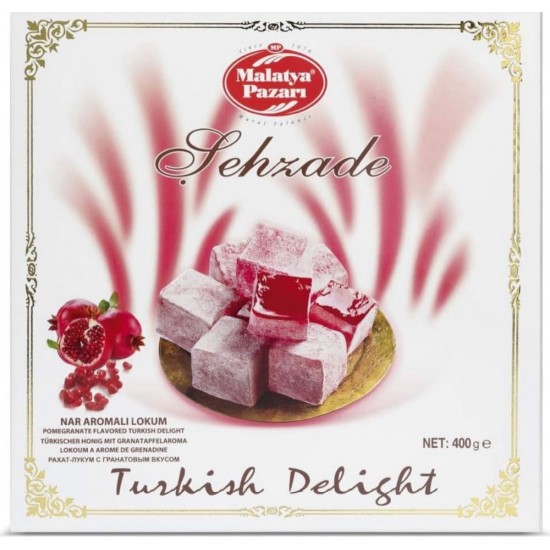 Malatya Rose Turkish Delight 400g SAMA FOODS ENFIELD UK