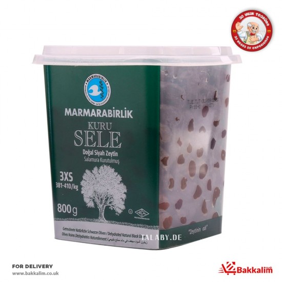 Marmarabirlik 800 Gr 3xS Dried Natural Black Olives SAMA FOODS ENFIELD UK