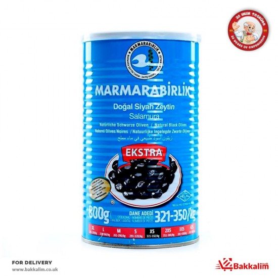 Marmarabirlik 800 Gr Xs  Extra Doğal Siyah Zeytin SAMA FOODS ENFIELD UK