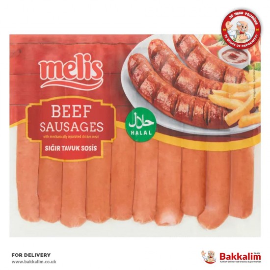 Melis 500 Gr Beef Chicken Sausage SAMA FOODS ENFIELD UK