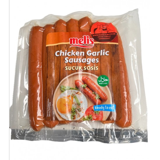 Melis Chicken Garlic Sausage 350 G SAMA FOODS ENFIELD UK