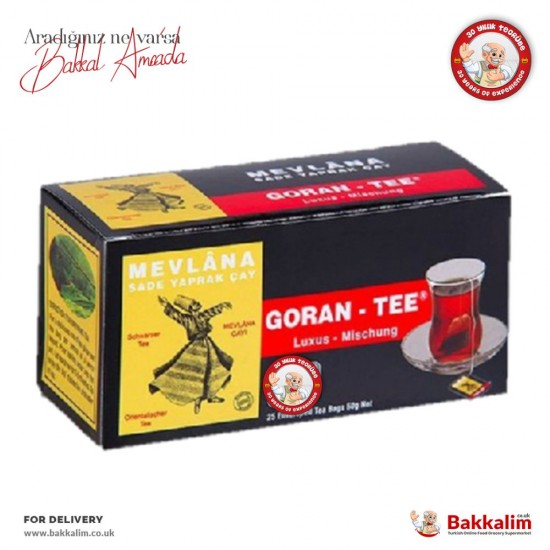 Mevlana Goran Tee 25 Tea Bags 63 Gr SAMA FOODS ENFIELD UK