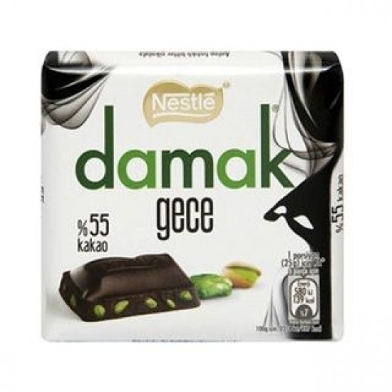 Nestle Damak Night Dark Chocolate With Pistachio 60g SAMA FOODS ENFIELD UK