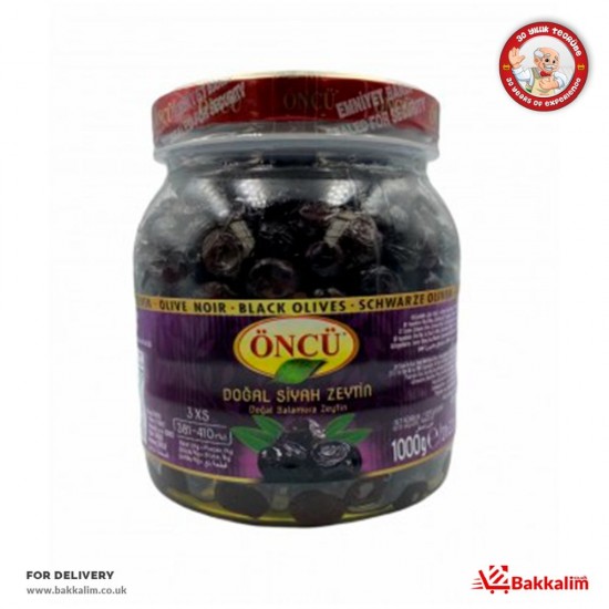 Öncü 1000 Gr 3XS Naturel Doğal Siyah Zeytin SAMA FOODS ENFIELD UK