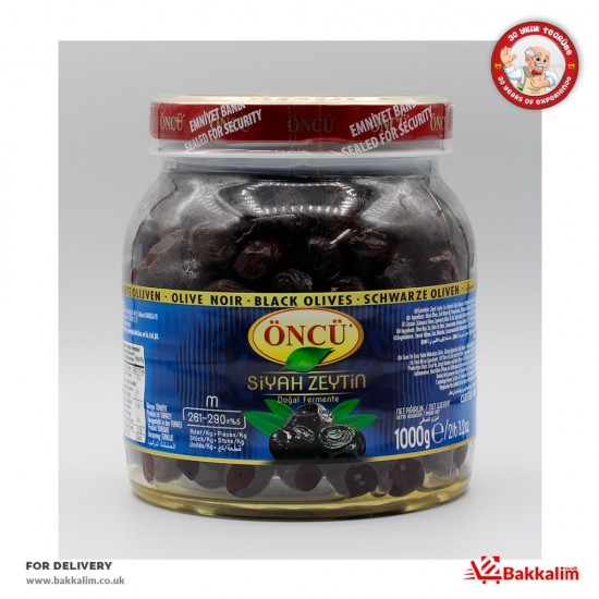 Oncu 1000 Gr Medium Black Olives SAMA FOODS ENFIELD UK