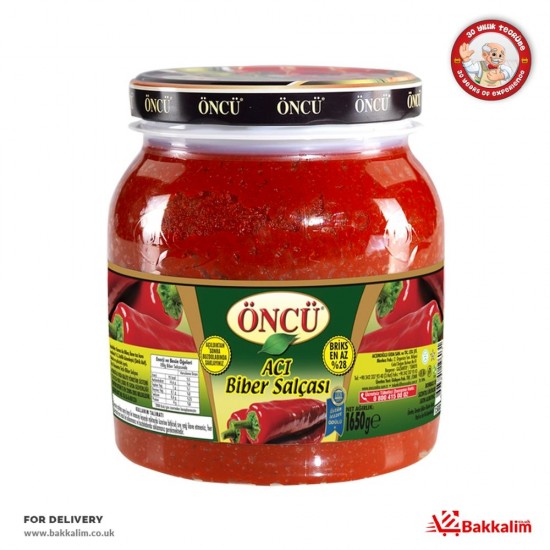 Öncü 1650 Gr Acı Biber Salçası SAMA FOODS ENFIELD UK