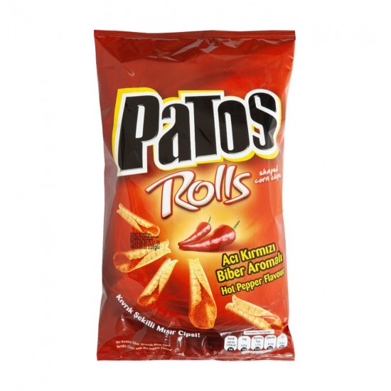 Patos Tortilla Chips With Hot Pepper Flavour SAMA FOODS ENFIELD UK