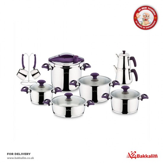 Royal 23 Pcs Song Stainless Steel Dowry Set SAMA FOODS ENFIELD UK