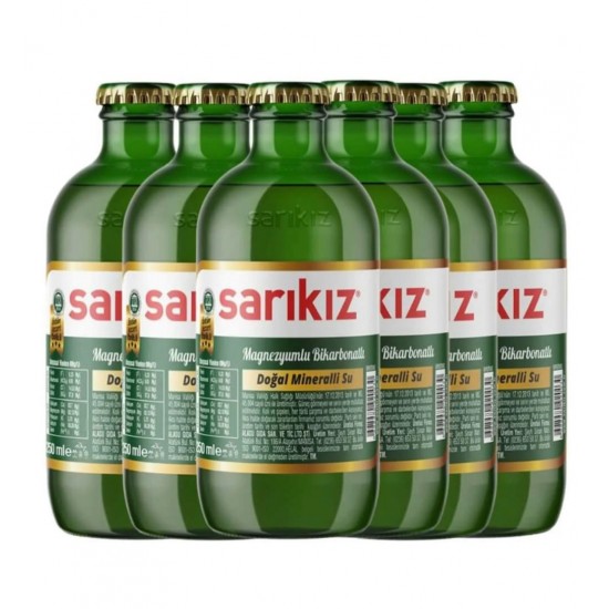 Sarikiz Sparkling Natural Water 250 Ml SAMA FOODS ENFIELD UK