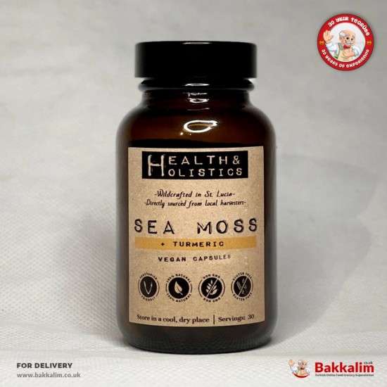 Sea Moss 60 Pcs Turmeric Capsules SAMA FOODS ENFIELD UK