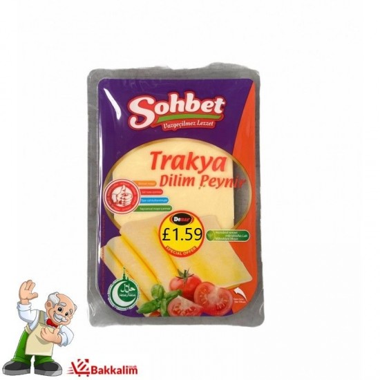 Sohbet Thracian Sliced Cheese 150 G SAMA FOODS ENFIELD UK