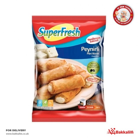 Superfresh 500 Gr Mini Rolls With Cheese SAMA FOODS ENFIELD UK