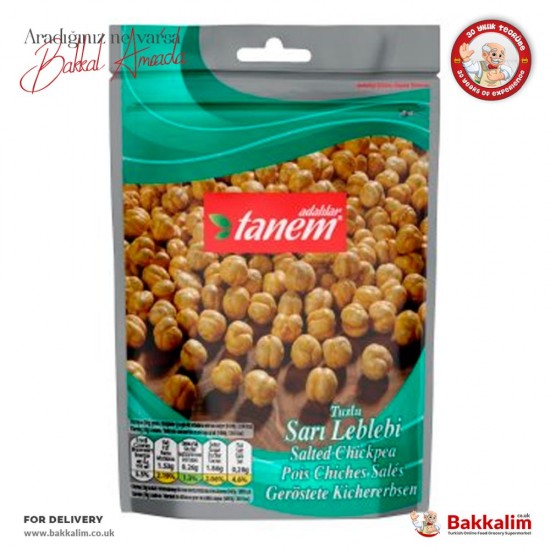 Tanem 150 G Yellow Chickpeas Salted And Roasted SAMA FOODS ENFIELD UK