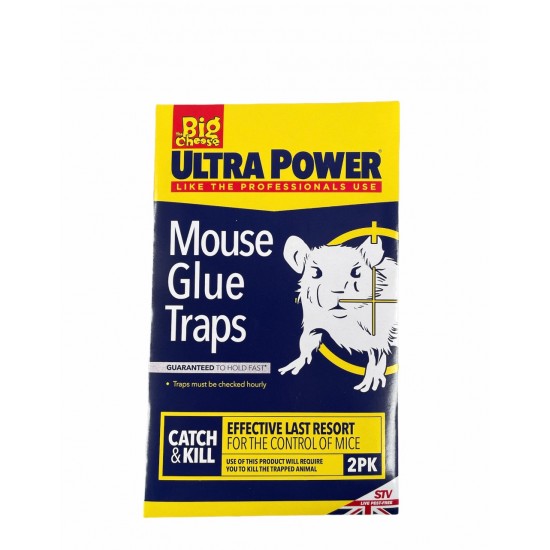 The Big Cheese Mouse Glue Traps 2 Pack SAMA FOODS ENFIELD UK