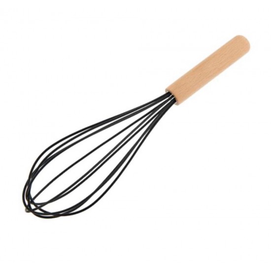 Tohana Bamboo Handle Silicone Whisk SAMA FOODS ENFIELD UK