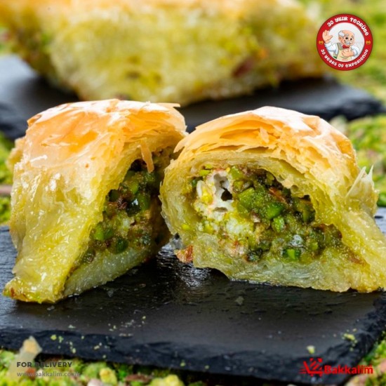 Traditional 500 Gr Turkish Sobiyet Pistachio Baklava SAMA FOODS ENFIELD UK