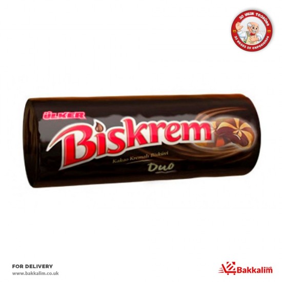 Ulker 130 Gr Biskrem Duo With Cocoa Cream Filling SAMA FOODS ENFIELD UK