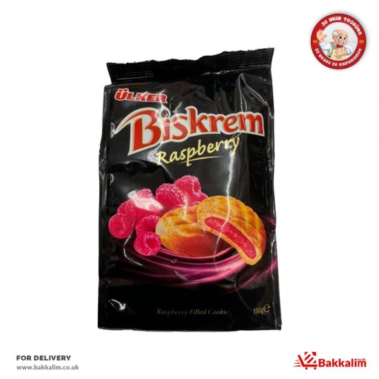 Ulker 160 Gr Biskrem Raspberry Filled Cookie SAMA FOODS ENFIELD UK