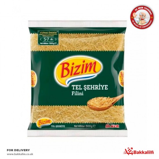 Ulker Bizim 500 Gr Vermicelli Pasta SAMA FOODS ENFIELD UK