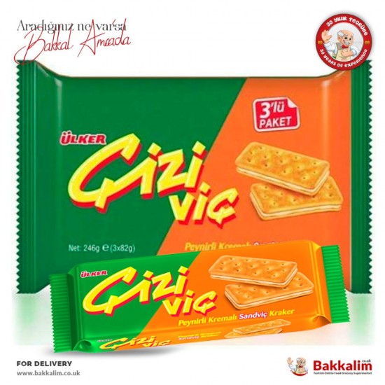 Ulker Cizi Vic 270 Gr Cheese Cream With Sandwich Cracker Multipack SAMA FOODS ENFIELD UK