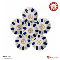 White And Blue Coaster 6 Pcs  