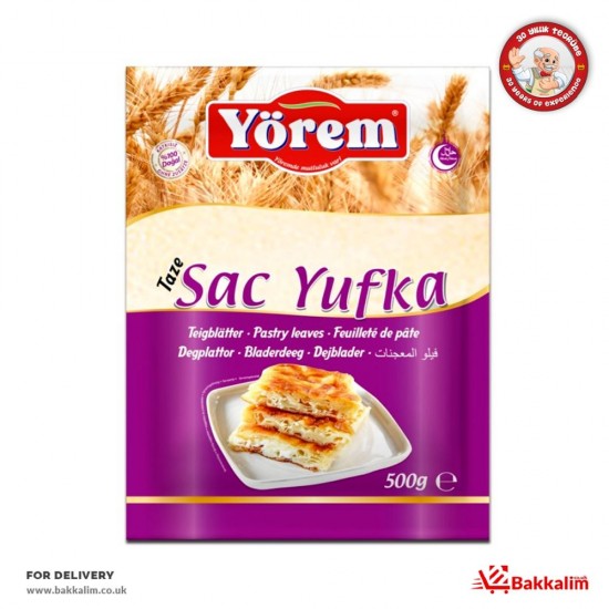 Yörem 500 Gr Saç Yufka SAMA FOODS ENFIELD UK