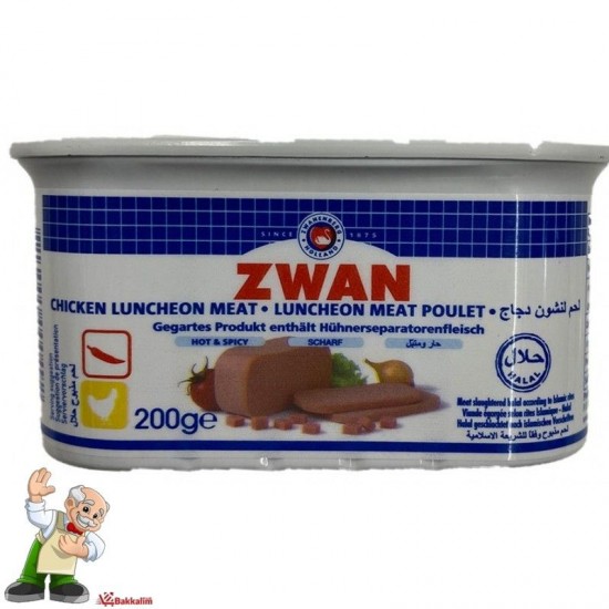 Zwan Chicken Luncheon Meat 200g SAMA FOODS ENFIELD UK