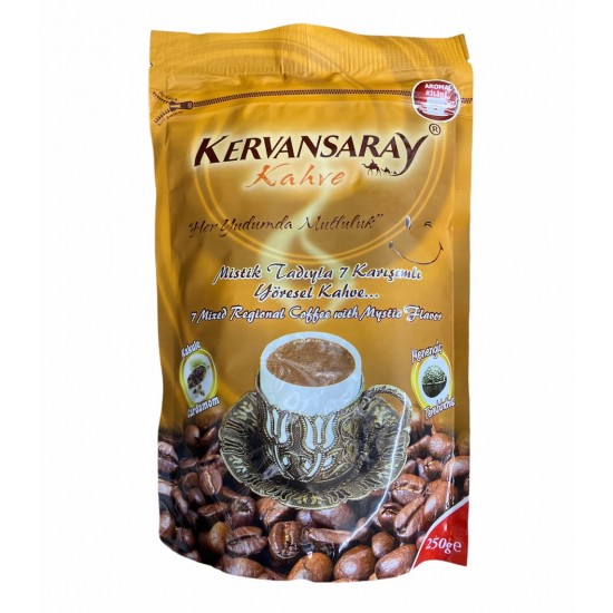 Kervansaray 7 Mixed Regional Coffee With Cardamom And Terebinth Flavoured 250g SAMA FOODS ENFIELD UK