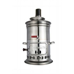 Samovar Stainless Steel Teakettle Water Heater Firewood Camping 4,5 Lt