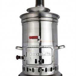 Samovar Stainless Steel Teakettle Water Heater Firewood Camping 4,5 Lt